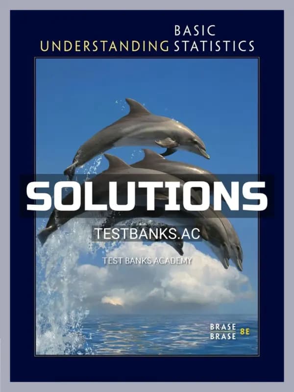 Cover for Solutions Manual for Understanding Basic Statistics 8th Edition by Brase
