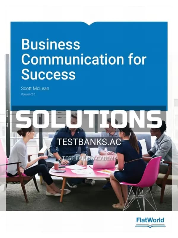 Cover for Solutions Manual for Business Communication for Success Vesrion 2 0 2nd Edition by McLean