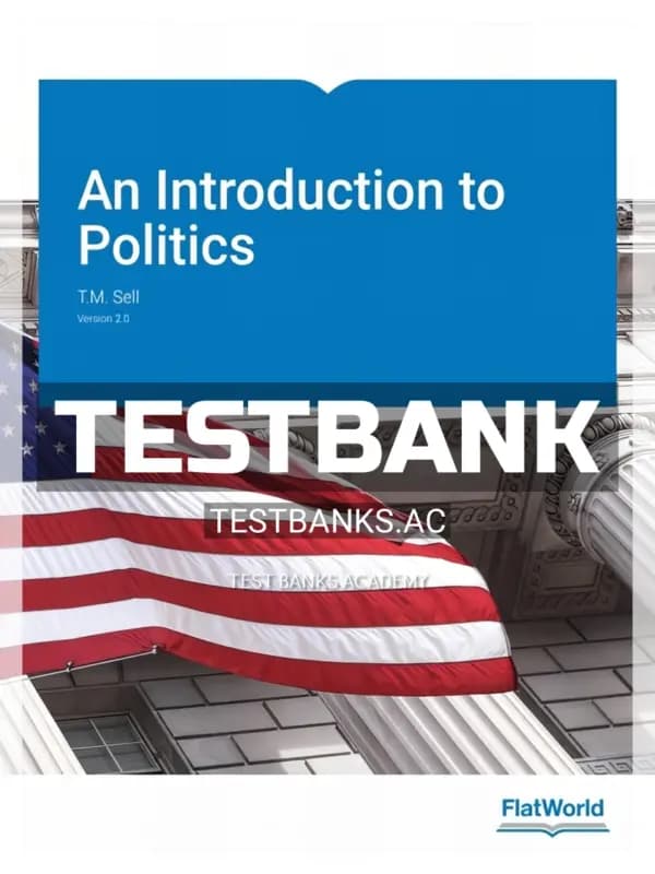 Cover for Test Bank for Introduction to Politics Version 2 0 2nd Edition by Sell