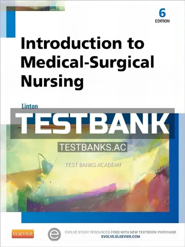 Cover for Test Bank for Introduction to Medical-Surgical Nursing 6th Edition by Linton