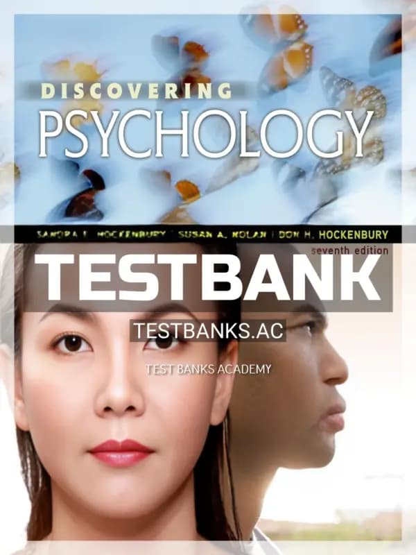 Cover for Test Bank for Discovering Psychology 7th Edition by Hockenbury