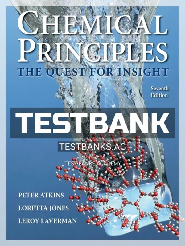 Cover for Test Bank for Chemical Principles The Quest for Insight 7th Edition by Atkins