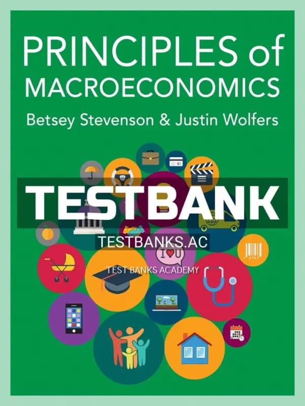 Cover for Test Bank for Principles of Macroeconomics 1st Edition by Stevenson