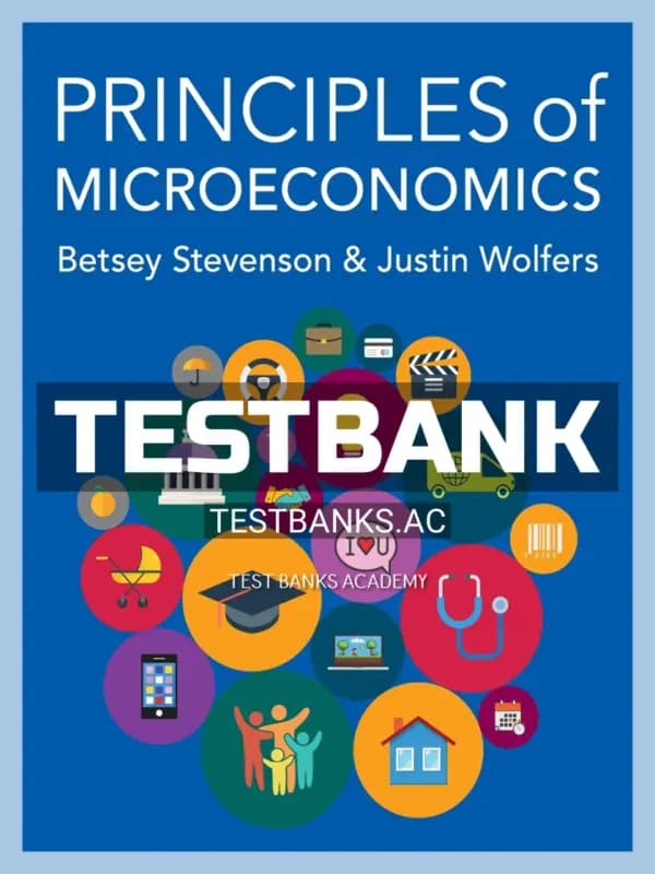 Cover for Test Bank for Principles of Microeconomics 1st Edition by Stevenson