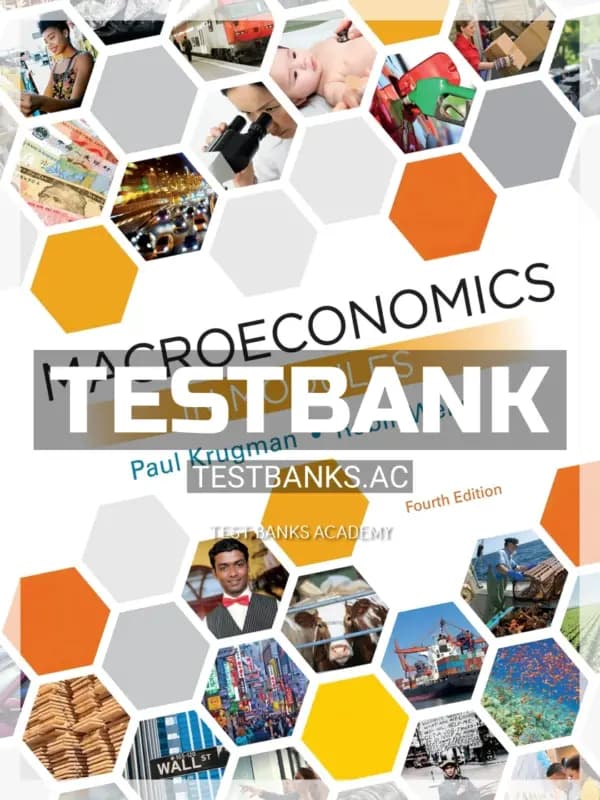 Cover for Test Bank for Macroeconomics in Modules 4th Edition by Krugman