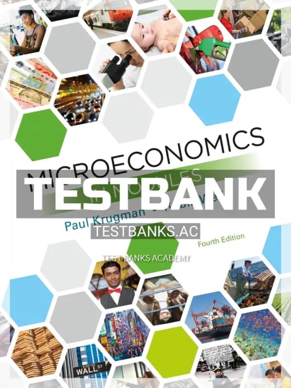 Cover for Test Bank for Microeconomics in Modules 4th Edition by Krugman