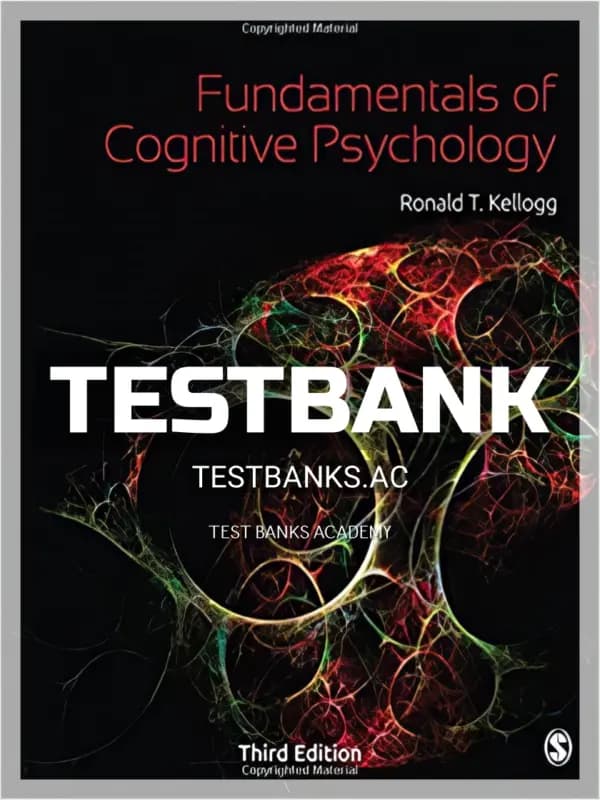 Cover for Test Bank for Fundamentals of Cognitive Psychology 3rd Edition by Kellogg
