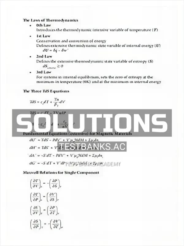 Cover for Solutions Manual for Introduction to the Thermodynamics of Materials 6th Edition by Gaskell
