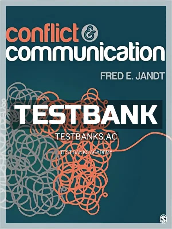 Cover for Test Bank for Conflict and Communication 1st Edition by Jandt
