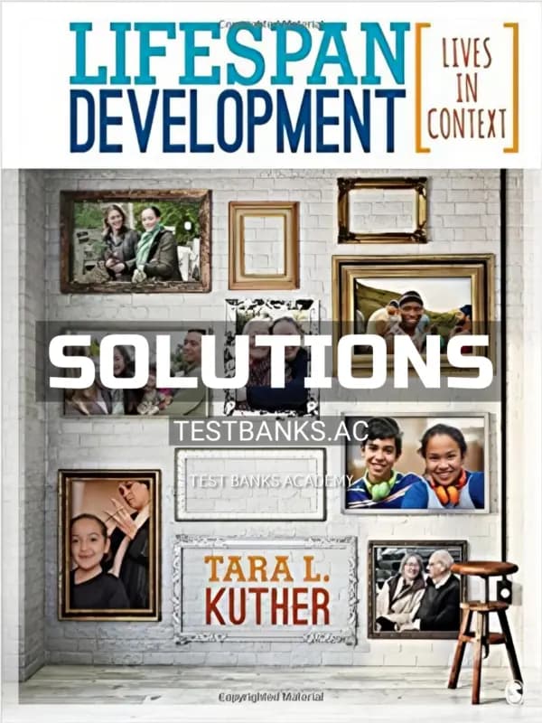 Cover for Solutions Manual for Lifespan Development Lives in Context 1st Edition by Kuther