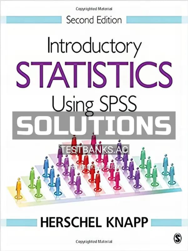 Cover for Solutions Manual for Introductory Statistics Using SPSS 2nd Edition by Knapp