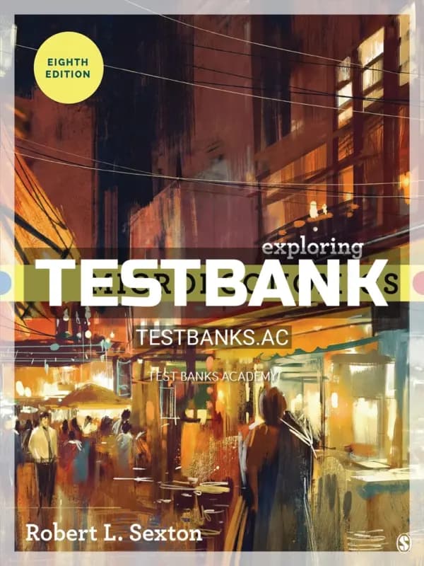 Cover for Test Bank for Exploring Microeconomics 8th Edition by Sexton