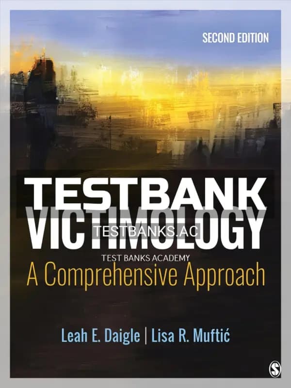 Cover for Test Bank for Victimology A Comprehensive Approach 2nd Edition by Daigle