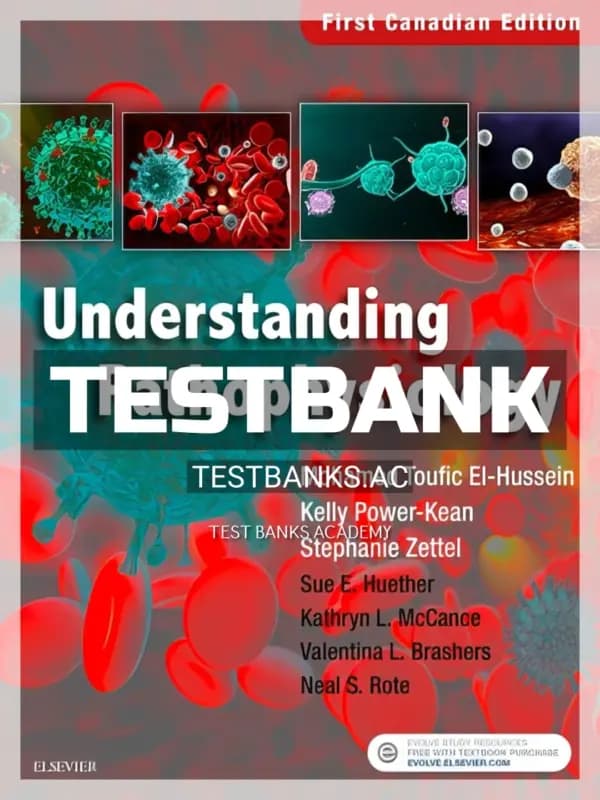 Cover for Test Bank for Understanding Pathophysiology CANADIAN 1st CA Edition by Huether