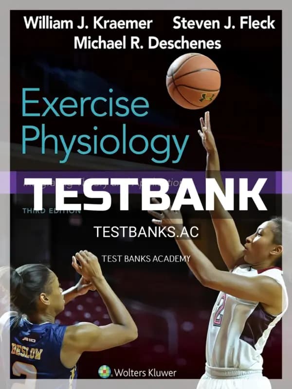 Cover for Test Bank for Exercise Physiology 3rd Edition by Kraemer