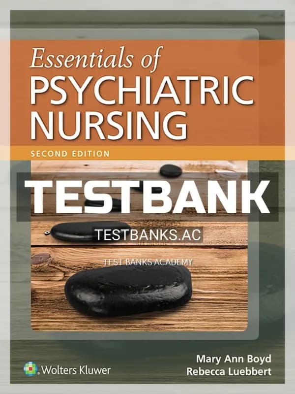 Cover for Test Bank for Essentials of Psychiatric Nursing 2nd Edition by Boyd