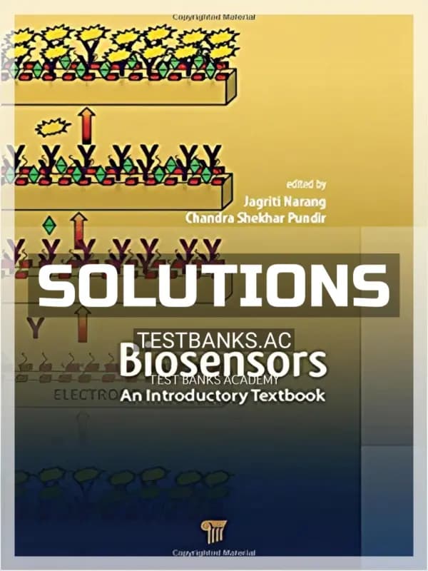 Cover for Solutions Manual for Biosensors An Introductory Textbook 1st Edition by Narang