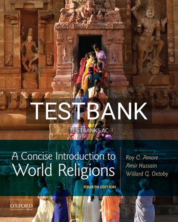 Test Bank for A Concise Introduction to World Religions 4th US Edition by Amore cover