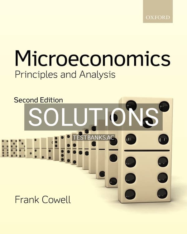 Cover for Solutions Manual for Microeconomics 2nd US Edition by Cowell