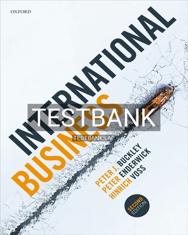 Test Bank for International Business 2nd US Edition by Buckley cover