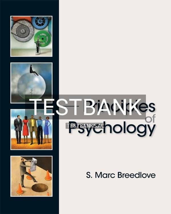 Test Bank for Principles of Psychology 1st US Edition by Breedlove cover