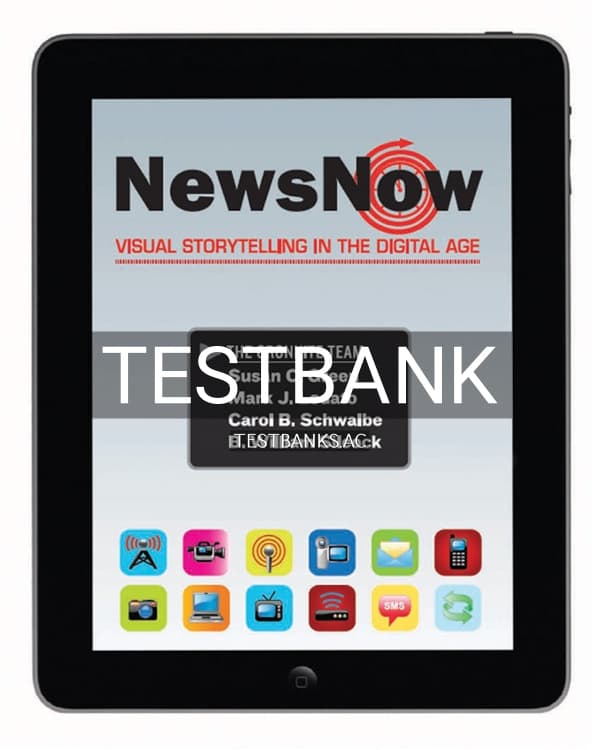 Test Bank for News Now 1st US Edition by Green cover