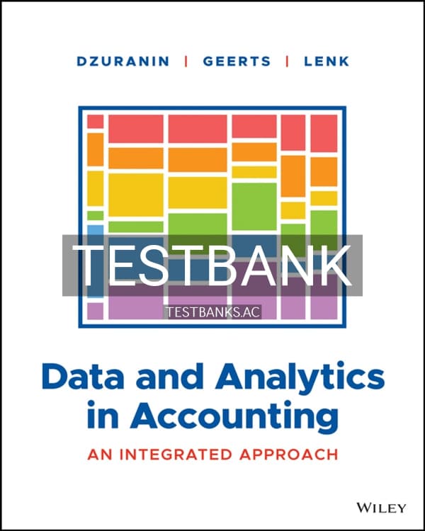 Test Bank for Data and Analytics in Accounting 1st US Edition by Dzuranin cover