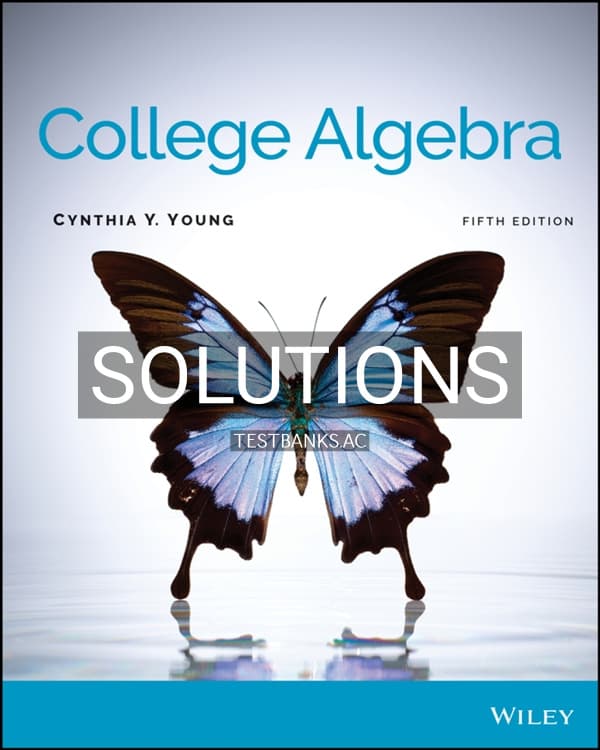 Cover for Solutions Manual for College Algebra 5th US Edition by Young