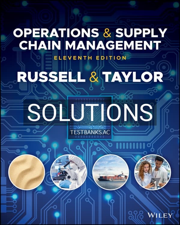 Cover for Solutions Manual for Operations and Supply Chain Management 11th US Edition by Russell