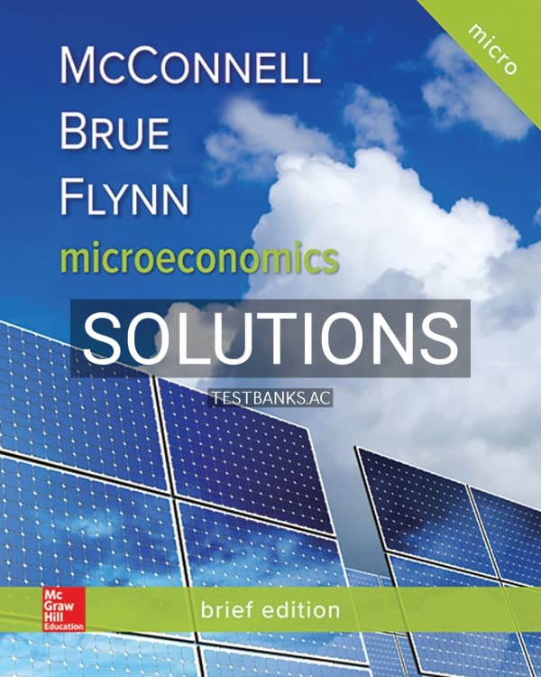 Cover for Solutions Manual for Microeconomics Brief Edition 3rd US Edition by McConnell