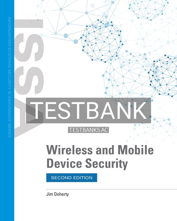Cover for Test Bank for Wireless and Mobile Device Security 2nd US Edition by Doherty