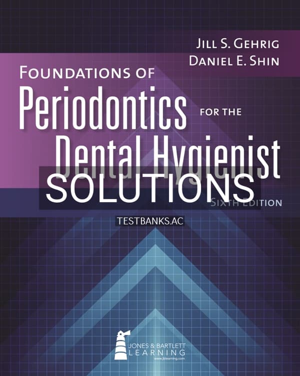 Cover for Solutions Manual for Foundations of Periodontics for the Dental Hygienist 6th US Edition by Gehrig