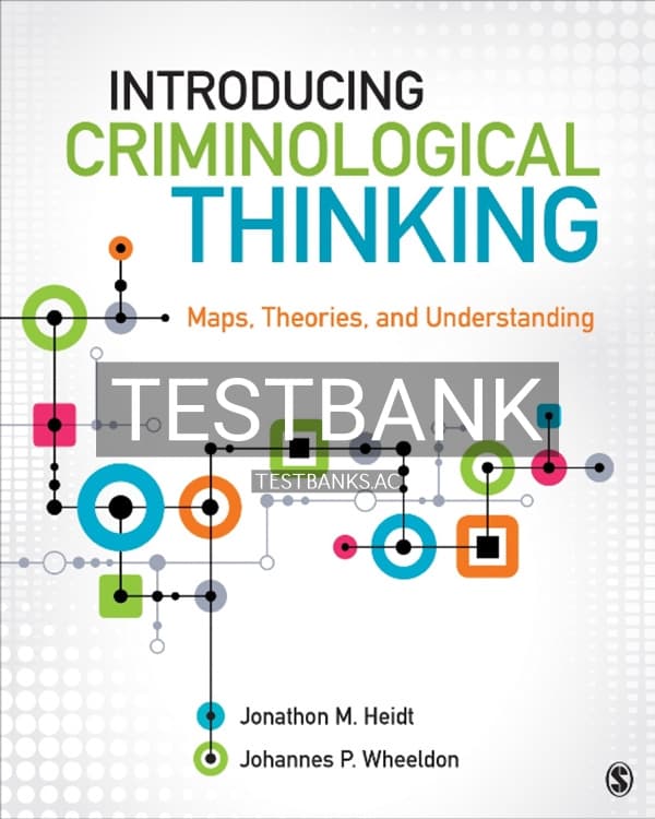 Test Bank for Introducing Criminological Thinking 1st US Edition by Heidt cover
