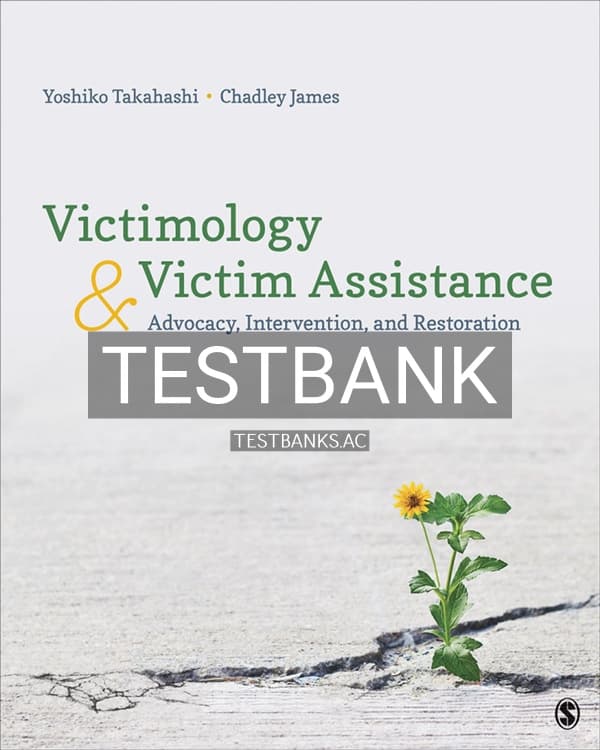 Cover for Test Bank for Victimology and Victim Assistance 1st US Edition by Takahashi