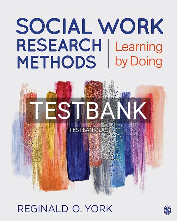 Test Bank for Social Work Research Methods 1st US Edition by York cover