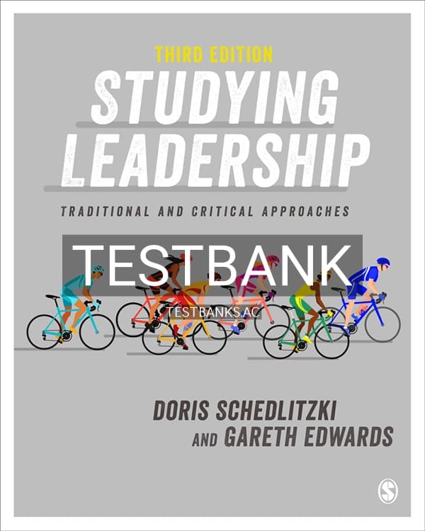 Test Bank for Studying Leadership 3rd US Edition by Schedlitzki cover