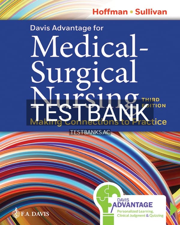 Test Bank for Davis Advantage for Medical-Surgical Nursing 3rd US Edition by Hoffman cover