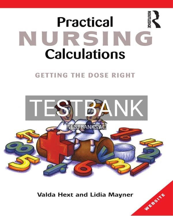 Test Bank for Practical Nursing Calculations 1st US Edition by Mayner cover