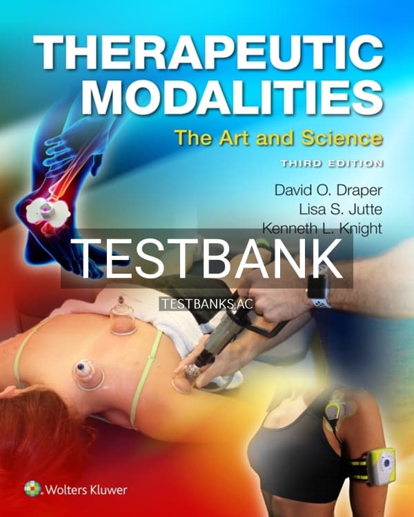 Cover for Test Bank for Therapeutic Modalities 3rd US Edition by Draper