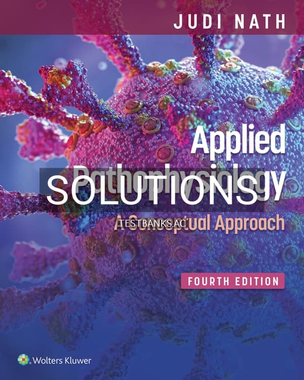 Cover for Solutions Manual for Applied Pathophysiology 4th US Edition by Nath