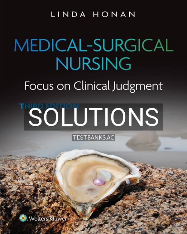 Cover for Solutions Manual for Medical-Surgical Nursing 3rd US Edition by Honan