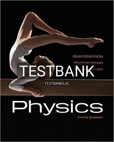 Test Bank for Physics 3rd Edition by Giambattisata cover