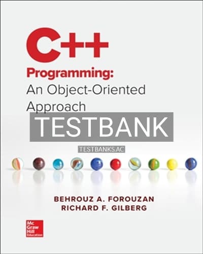 Test Bank for C++ Programming 1st Edition by Forouzan cover