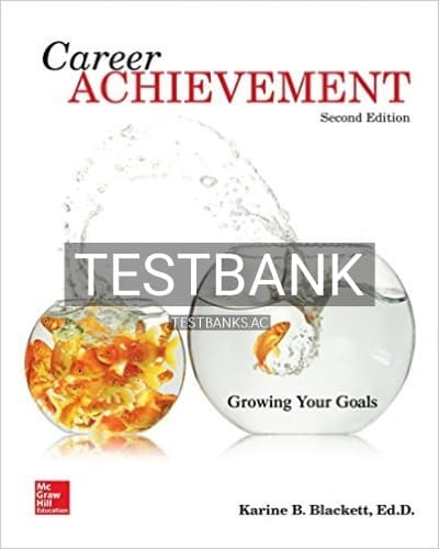 Test Bank for Career Achievement Growing Your Goals 2nd Edition by Blackett cover