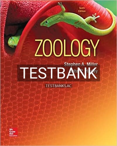 Cover for Test Bank for Zoology 10th Edition by Miller
