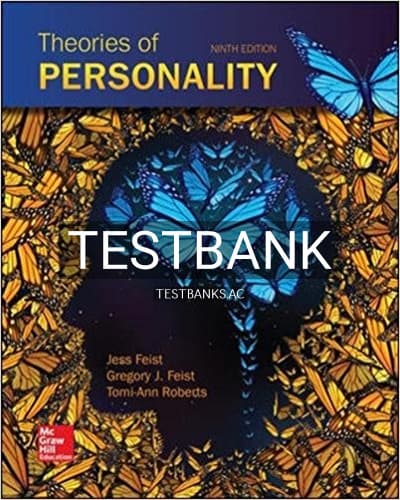 Cover for Test Bank for Theories of Personality 9th Edition by Feist