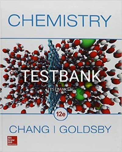 Test Bank for Chemistry 12th Edition by Chang cover