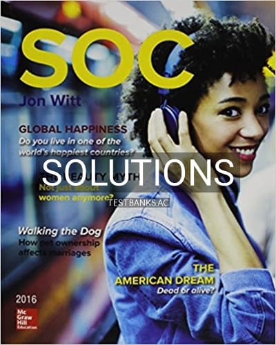 Solutions for SOC 4th Edition by Witt cover