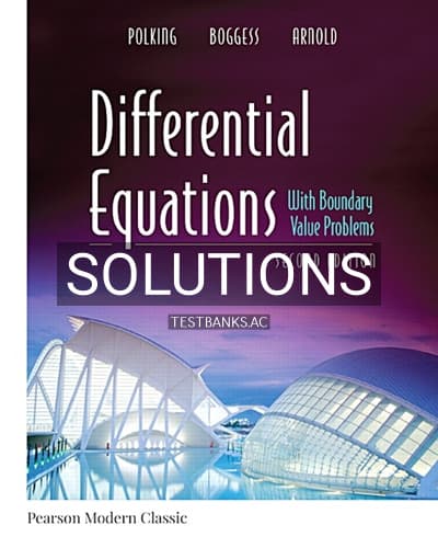 Solutions for Differential Equations with Boundary Value Problems 2nd Edition by Polking cover