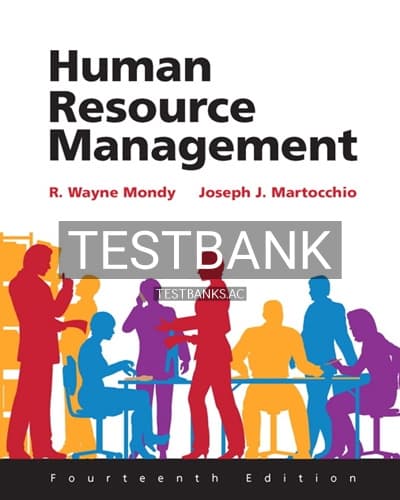 Test Bank for Human Resource Management 14th Edition by Mondy cover
